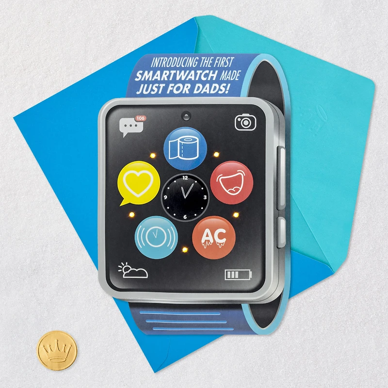Smartwatch Just for Dads Funny Father's Day Card With Sound and Light for only USD 9.99 | Hallmark