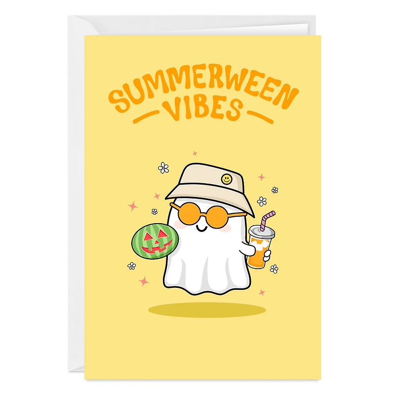 Cute Ghost Vibes Custom Summerween Card for only USD 4.99 | Hallmark