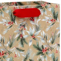 6.5" Holly and Berries on Kraft Small Holiday Gift Bag for only USD 2.49 | Hallmark