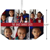 Six-Photo Metal Personalized Ornament, Custom Photo and Text for only USD 17.99 | Hallmark