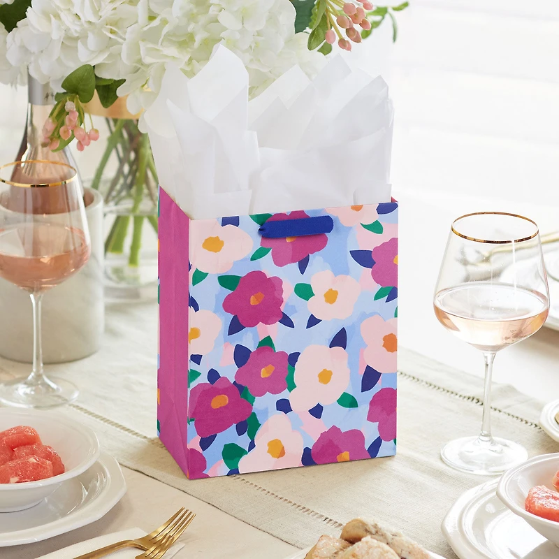 9.6" Bold Floral Print Medium Gift Bag for only USD 3.49 | Hallmark