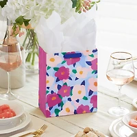 9.6" Bold Floral Print Medium Gift Bag for only USD 3.49 | Hallmark