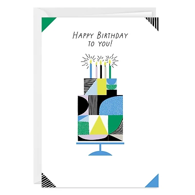 Modern Cake Custom Birthday Card for only USD 4.99 | Hallmark