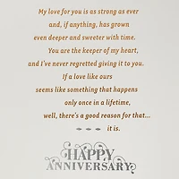 Our Love Is Once in a Lifetime Romantic Anniversary Card for only USD 8.59 | Hallmark