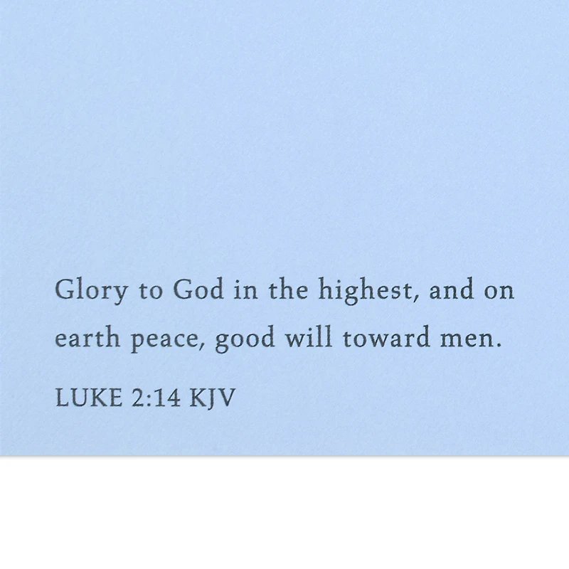 Thomas Kinkade Peace, Joy and Love Religious Christmas Card for only USD 5.99 | Hallmark