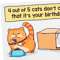 Cats Don't Care Funny Birthday Card for only USD 3.99 | Hallmark