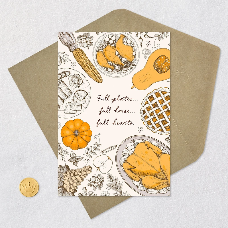 Full Plates, Full Hearts Thanksgiving Card for only USD 0.99 | Hallmark