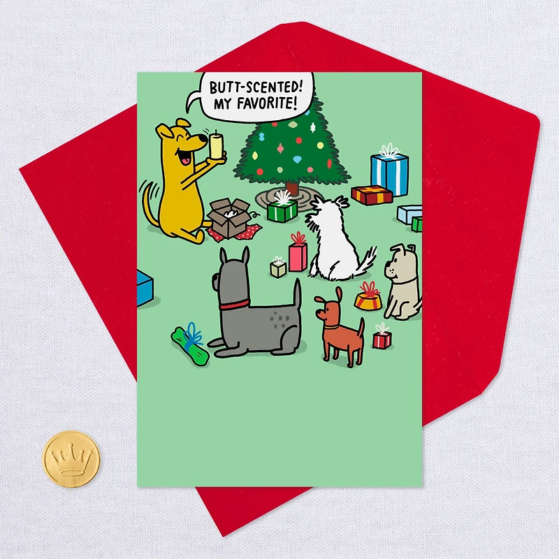Dog Opening Presents Funny Christmas Card for only USD 3.49 | Hallmark