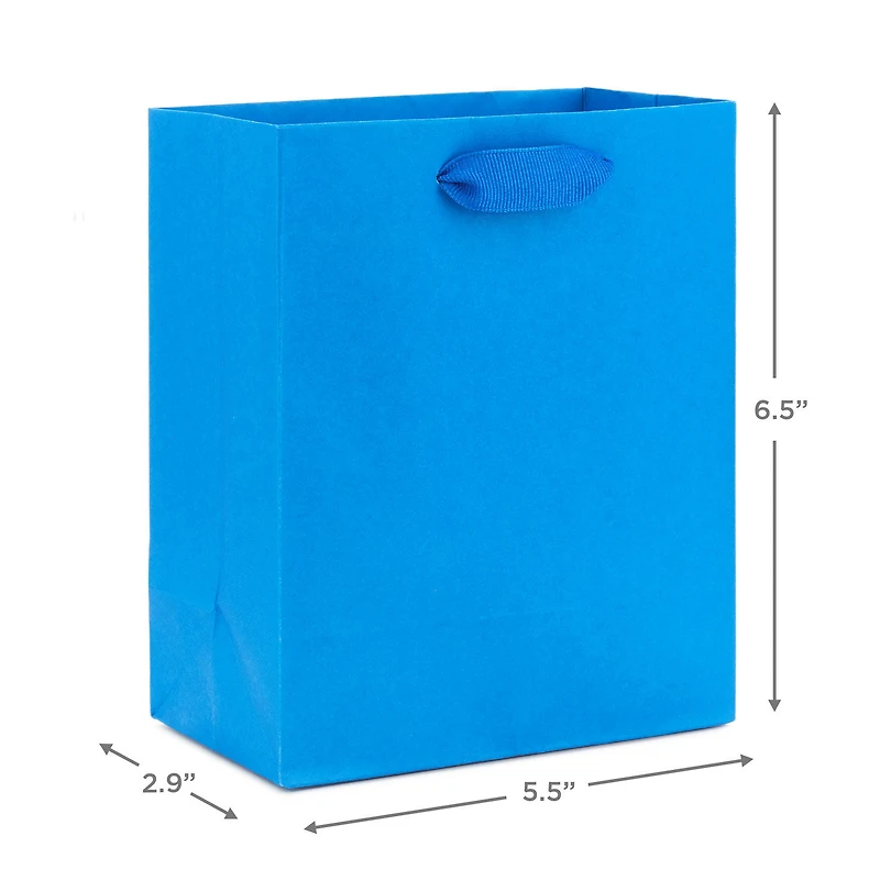 6.5" Solid Royal Blue Small Gift Bag for only USD 2.49 | Hallmark