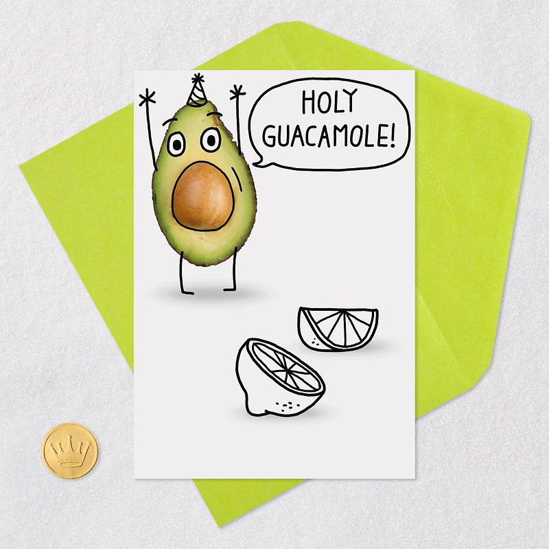 Holy Guacamole Avocado Funny Birthday Card for only USD 3.99 | Hallmark