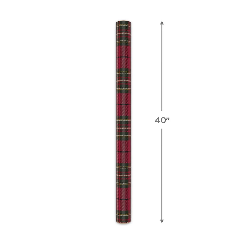 Classic Red Plaid Jumbo Christmas Wrapping Paper Roll, 90 sq. ft. for only USD 9.99 | Hallmark