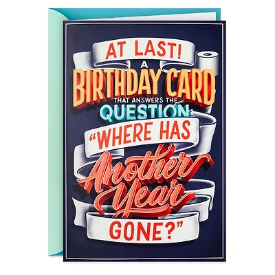 Any Other Questions Funny Pop-Up Birthday Card With Sound for only USD 8.99 | Hallmark