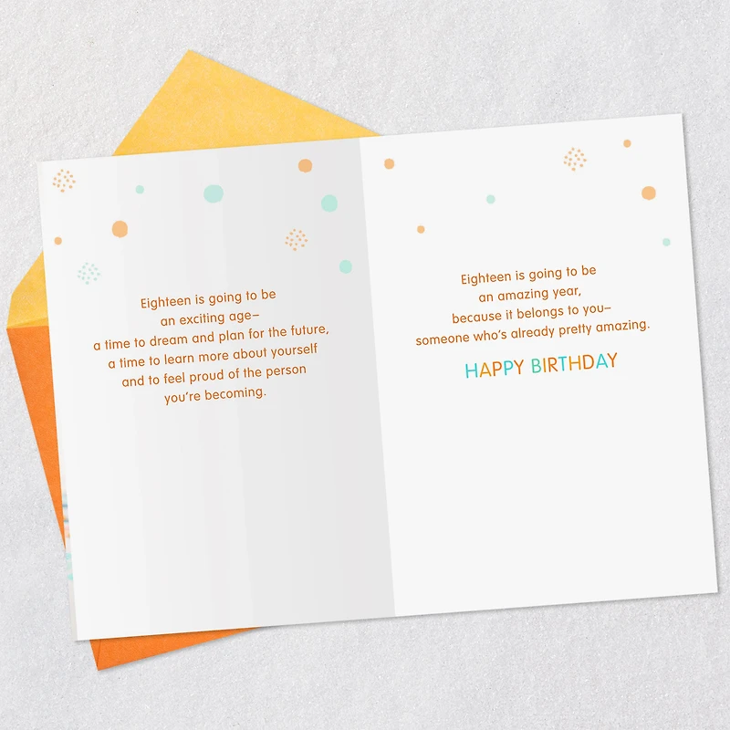 An Exciting Age and Amazing Year 18th Birthday Card for only USD 3.99 | Hallmark