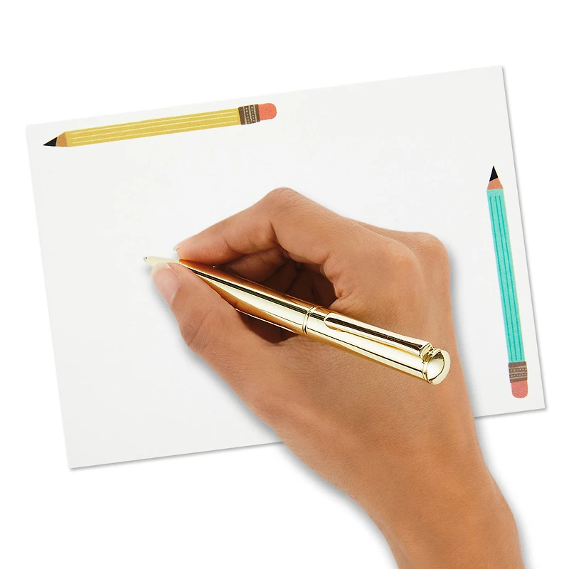 School Fun Flat Note Cards in Caddy, Box of 40 for only USD 10.99 | Hallmark