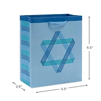6.5" Star of David on Blue Small Hanukkah Gift Bag for only USD 2.49 | Hallmark
