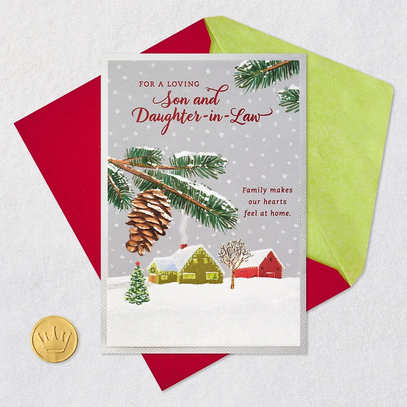 Wishing You Happiness and Sweet Memories Christmas Card for Son and Daughter-in-Law for only USD 5.99 | Hallmark