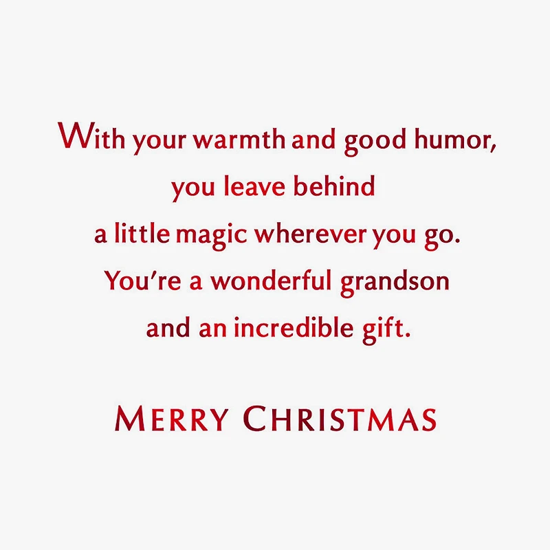 You're a Wonderful Grandson Christmas Card for only USD 5.59 | Hallmark