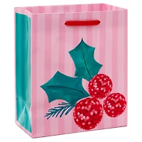 6.5" Disco Berries on Pink Small Christmas Gift Bag for only USD 2.49 | Hallmark