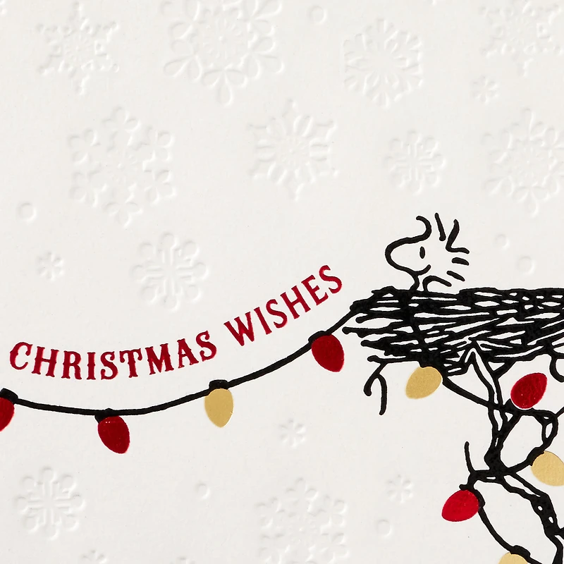 Peanuts® Snoopy and Woodstock Warm Wishes Christmas Card for only USD 5.99 | Hallmark