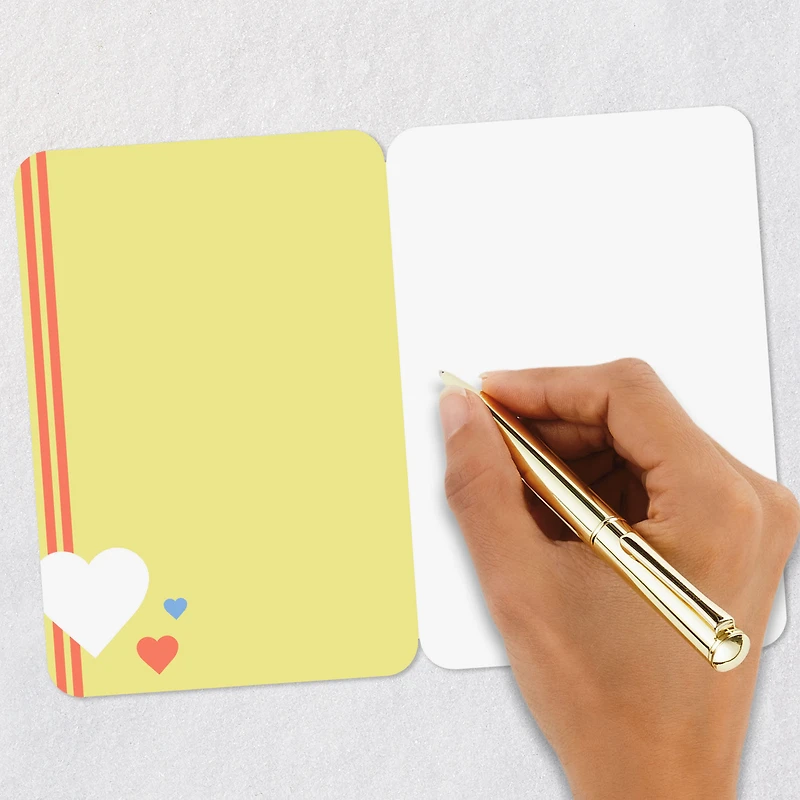 Mod Hearts and Stripes Blank Card for only USD 2.99 | Hallmark