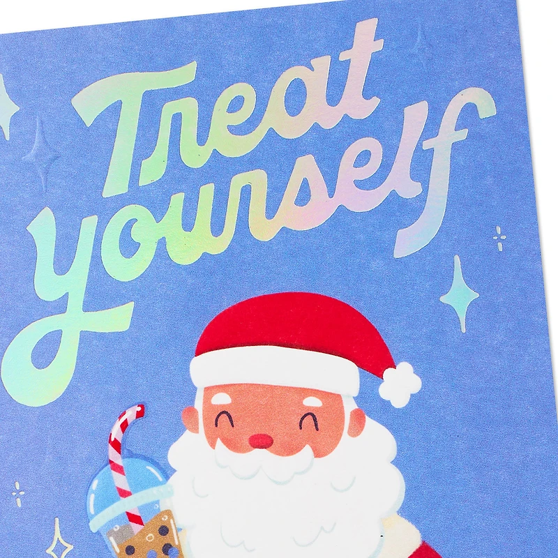 Treat Yourself Santa Claus Money Holder Christmas Card for only USD 4.59 | Hallmark