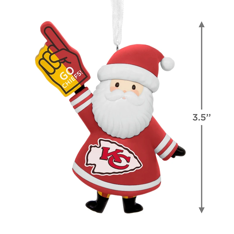 NFL Kansas City Chiefs Santa Fan Hallmark Ornament for only USD 12.99 | Hallmark
