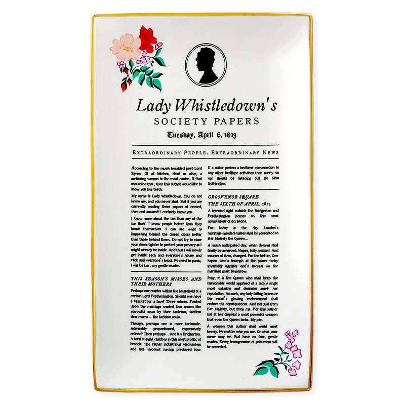 Bridgerton Lady Whistledown's Society Papers Trinket Dish for only USD 22.99 | Hallmark
