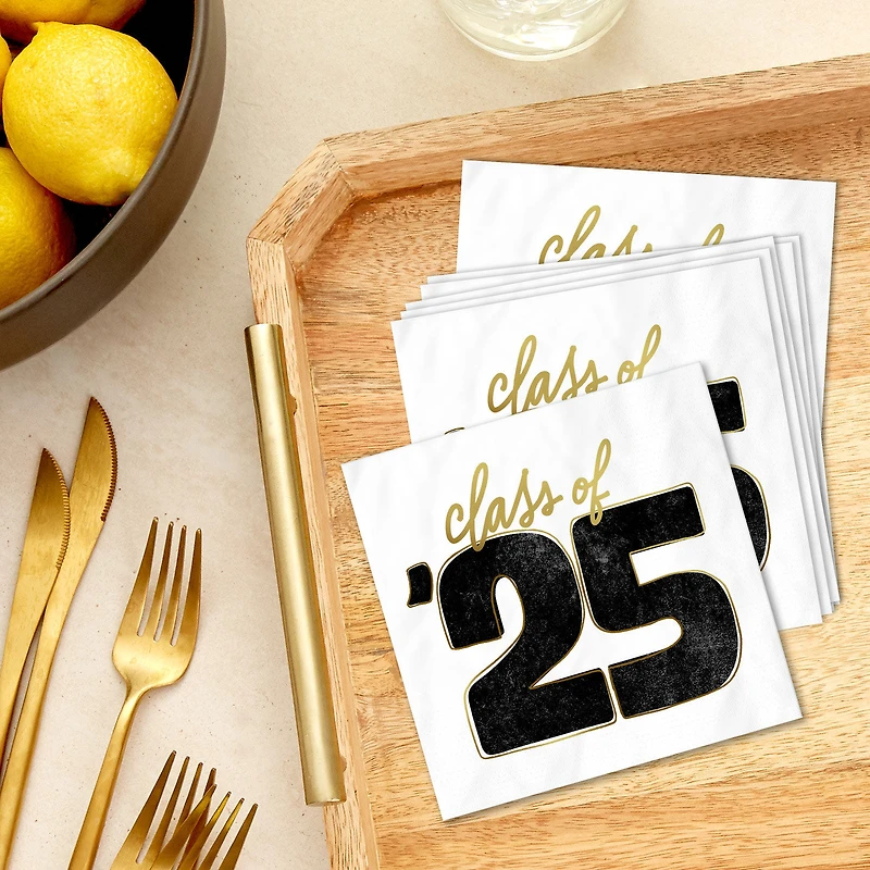"Class of '25" Graduation Cocktail Napkins, Pack of 20 for only USD 4.49 | Hallmark