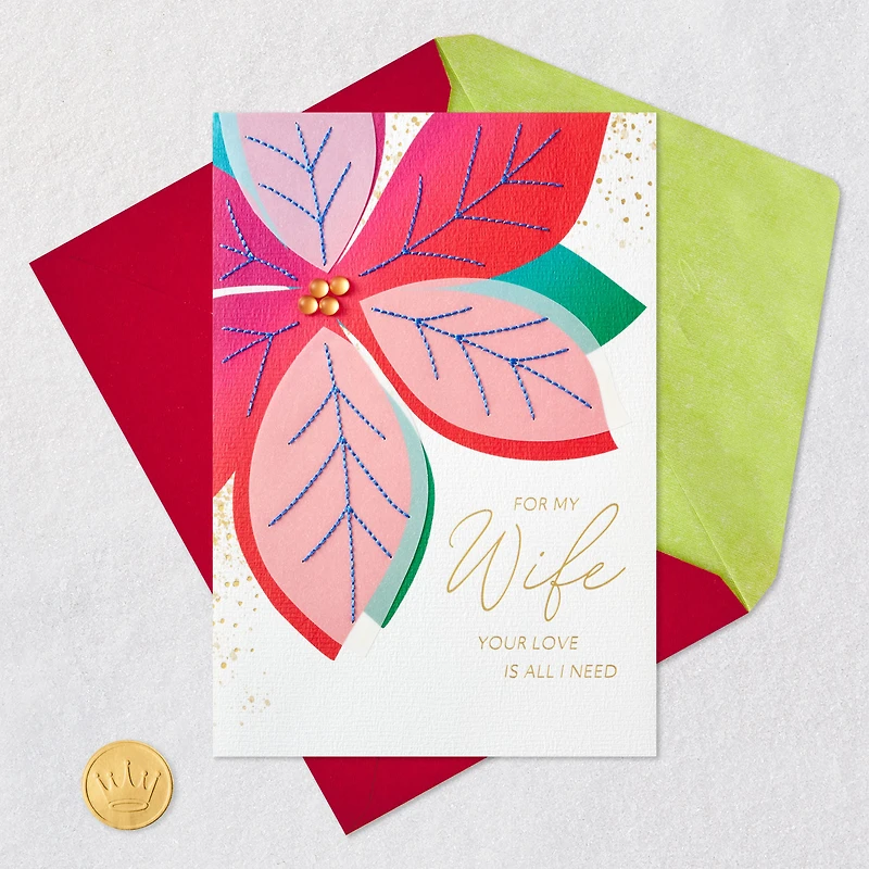 Your Love Is All I Need Christmas Card for Wife for only USD 9.59 | Hallmark