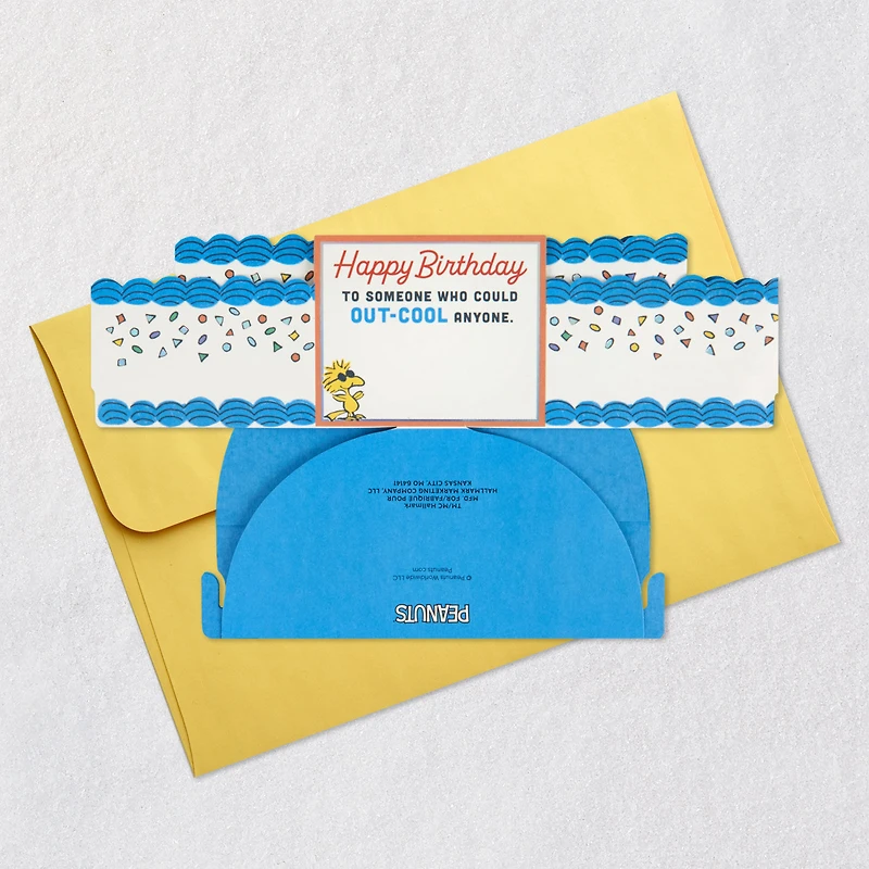 Peanuts® Joe Cool Snoopy Cake 3D Pop-Up Birthday Card for only USD 8.99 | Hallmark