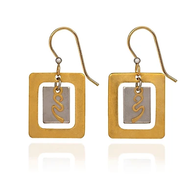 Silver Forest Mixed Metal Geometric Drop Earrings for only USD 21.00 | Hallmark