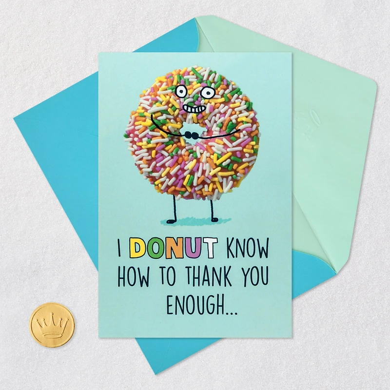 A Hole Lot of Thanks Donut Pop-Up Thank You Card for only USD 4.59 | Hallmark