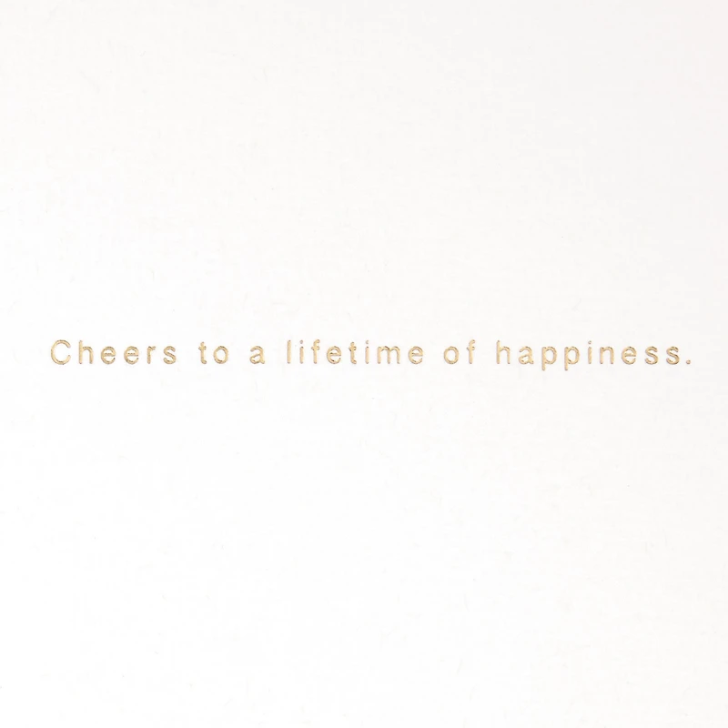 Cheers to a Lifetime of Happiness Wedding Card for only USD 8.59 | Hallmark