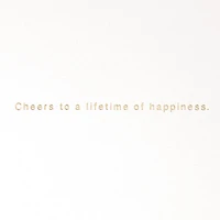 Cheers to a Lifetime of Happiness Wedding Card for only USD 8.59 | Hallmark