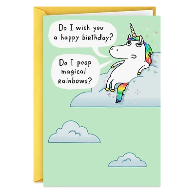 Unicorn You Magical Bastard Funny Birthday Card for only USD 4.49 | Hallmark