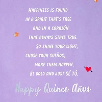 Shine Your Light Bilingual Quinceañera Card for only USD 3.59 | Hallmark
