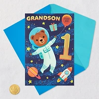 Out of this World First Birthday Card for Grandson With Sticker for only USD 3.99 | Hallmark