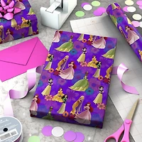 Disney Princess Bold Purple Floral Wrapping Paper Roll, 17.5 sq. ft. for only USD 4.99 | Hallmark