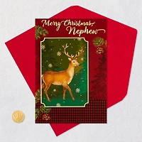 Reindeer and Red Plaid Christmas Card for Nephew for only USD 2.00 | Hallmark
