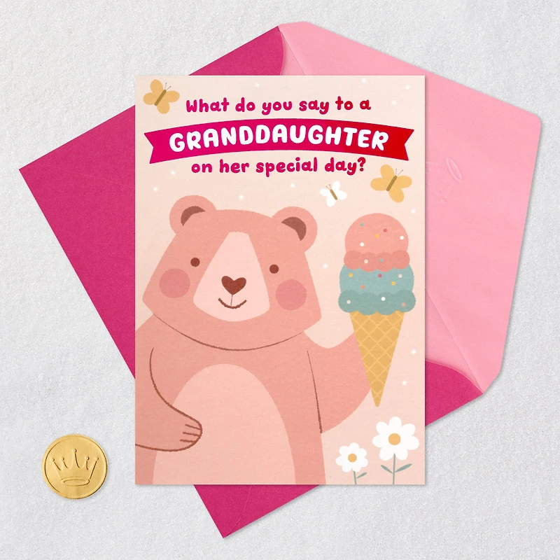 Big Bear Hug Pop-Up Birthday Card for Granddaughter for only USD 4.59 | Hallmark