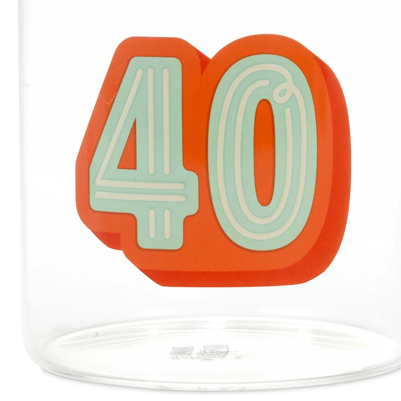 Glass 40th Birthday Mug, 17.5 oz. for only USD 19.99 | Hallmark
