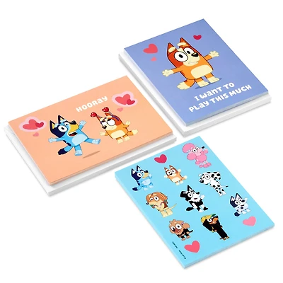 Bluey and Bingo Kids Assorted Valentines With Stickers, Pack of 24 for only USD 9.99 | Hallmark