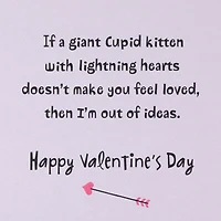 Giant Cupid Cat Funny Musical Valentine's Day Card With Light for only USD 8.99 | Hallmark