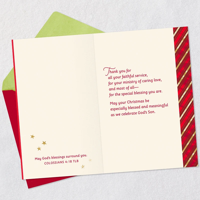 Thank You for Your Faithful Service Religious Christmas Card for Minister for only USD 3.99 | Hallmark