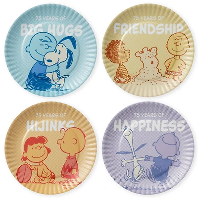 Peanuts® 75th Anniversary Appetizer Plate Set for only USD 24.99 | Hallmark