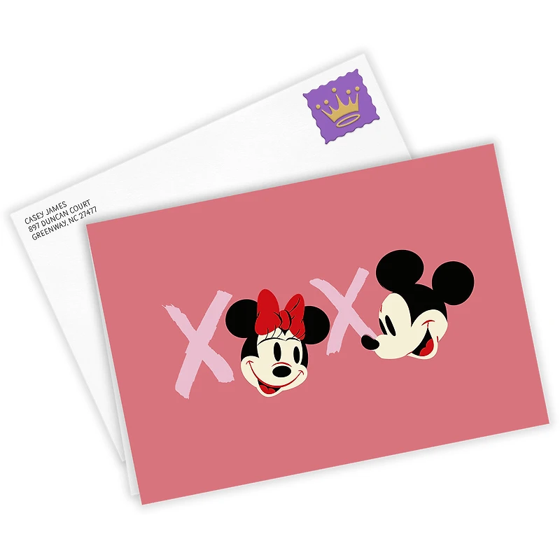 Disney Mickey and Minnie XOXO Custom Love Card for only USD 4.99 | Hallmark