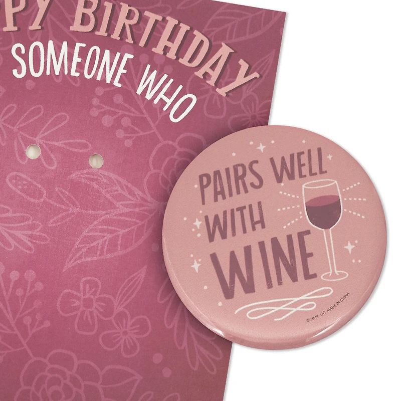 Sassy, Kick-Assy, Fun-in-Your-Glassy Birthday Card With Detachable Button for only USD 6.99 | Hallmark