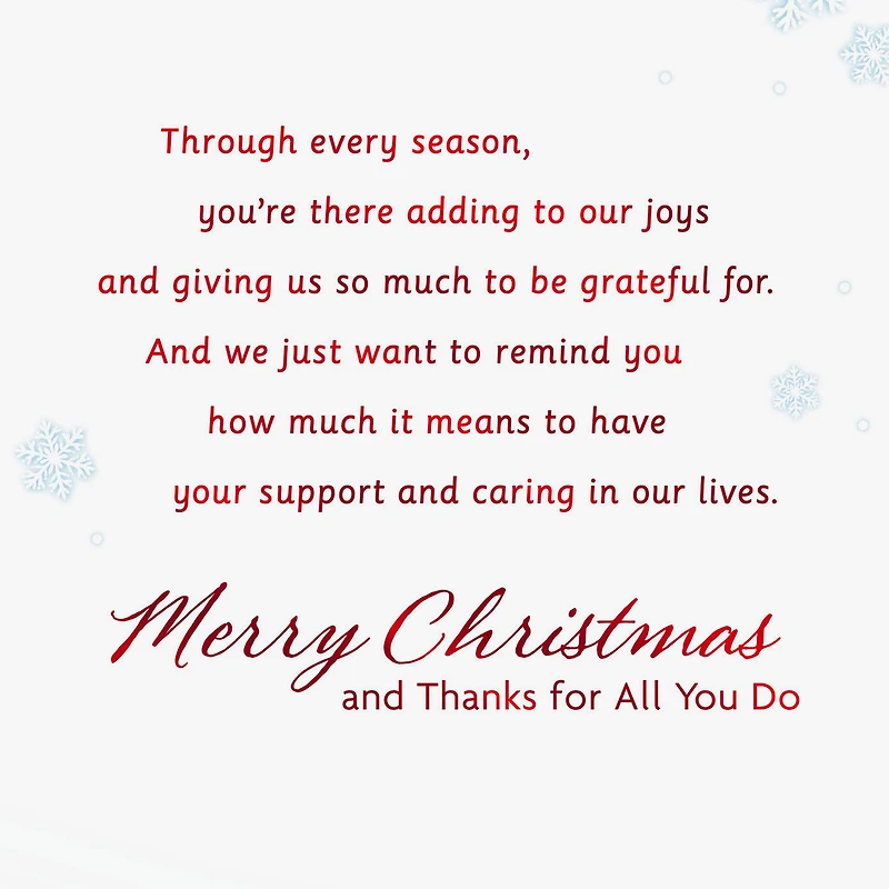 We're So Thankful for You Christmas Card for Parents for only USD 5.99 | Hallmark