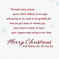 We're So Thankful for You Christmas Card for Parents for only USD 5.99 | Hallmark