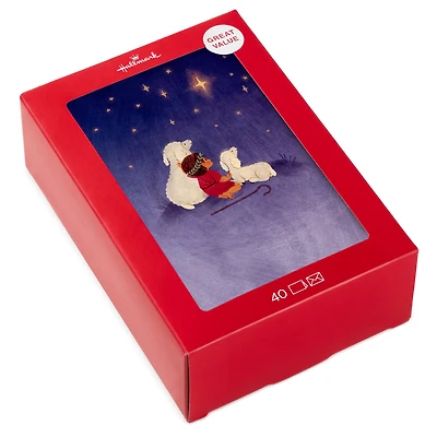 Shepherd and Lambs Boxed Christmas Cards, Pack of 40 for only USD 15.49 | Hallmark
